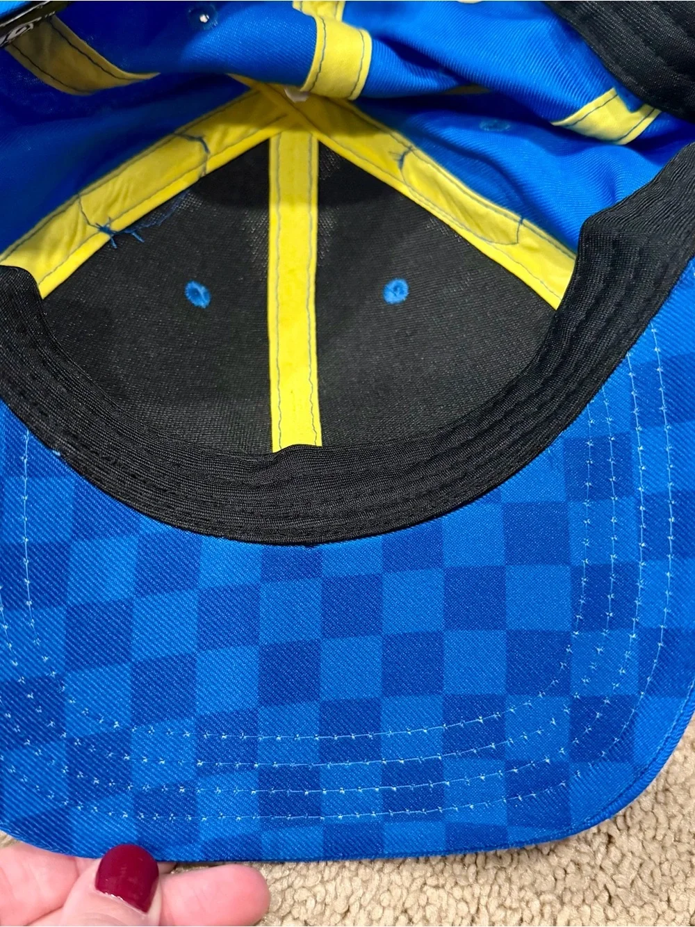 NWT Sonic the Hedgehog w/ Ears Blue Adjustable Hat Cap Youth/Teen Sega